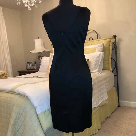 Art Deco Stretch Satin Dress - Picture 3 of 5